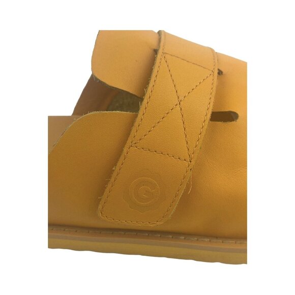 Greats Classon Unisex Yellow Orange Chrome Free Leather Slip On Clogs Shoes S 14 main image 10